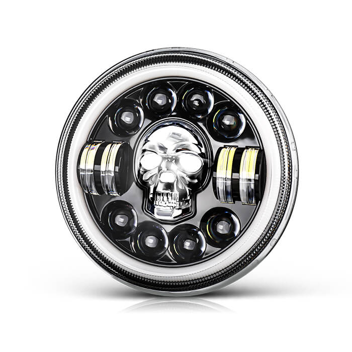 7 pouces Skull RGB Led Phare JG-J003K
